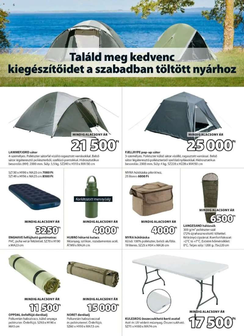 JYSK JYSK aktuális akciós újság 6 oldal