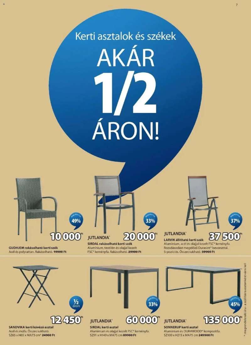 JYSK JYSK aktuális akciós újság 7 oldal