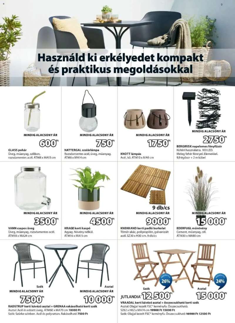JYSK JYSK aktuális akciós újság 9 oldal