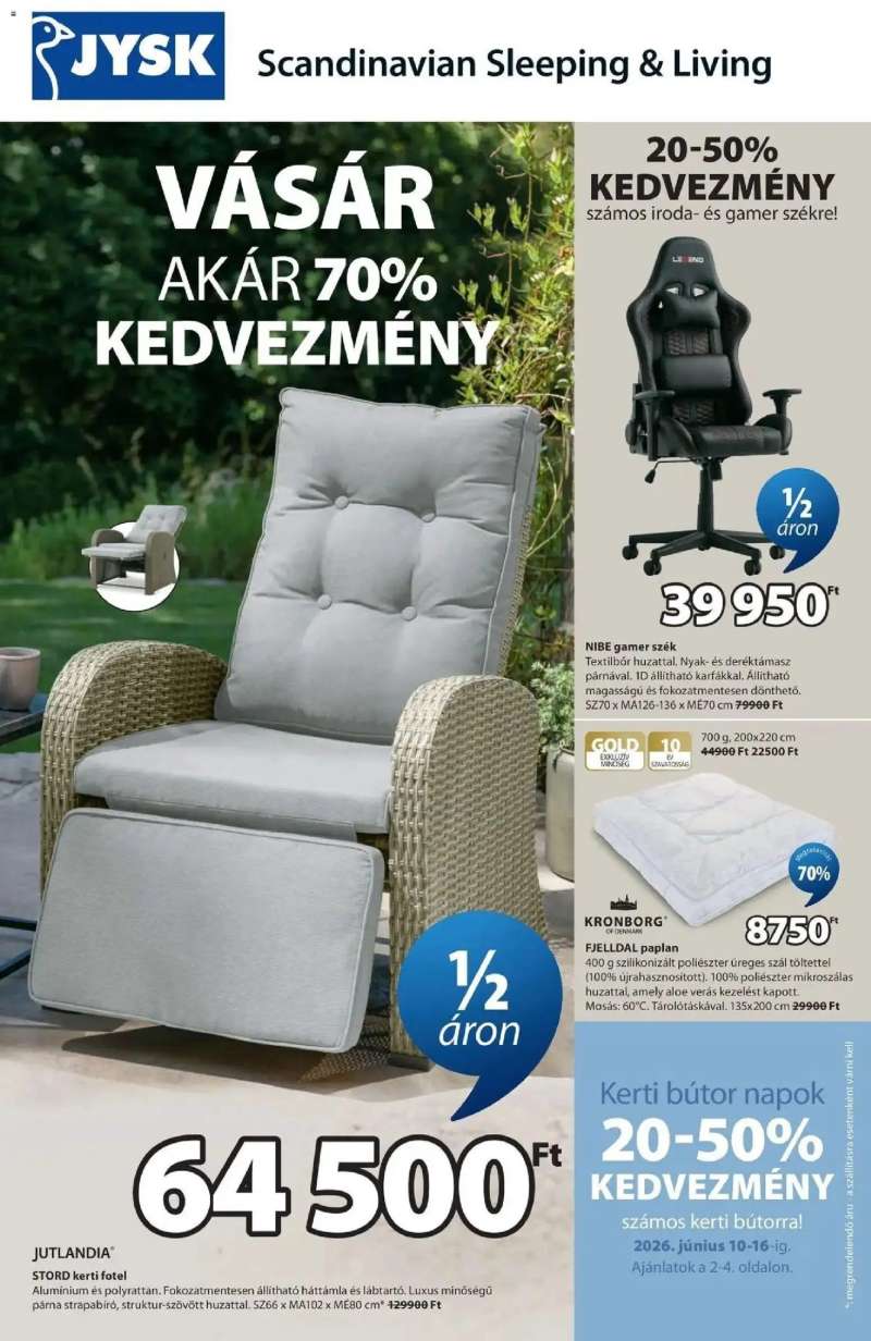 JYSK JYSK aktuális akciós újság 1 oldal