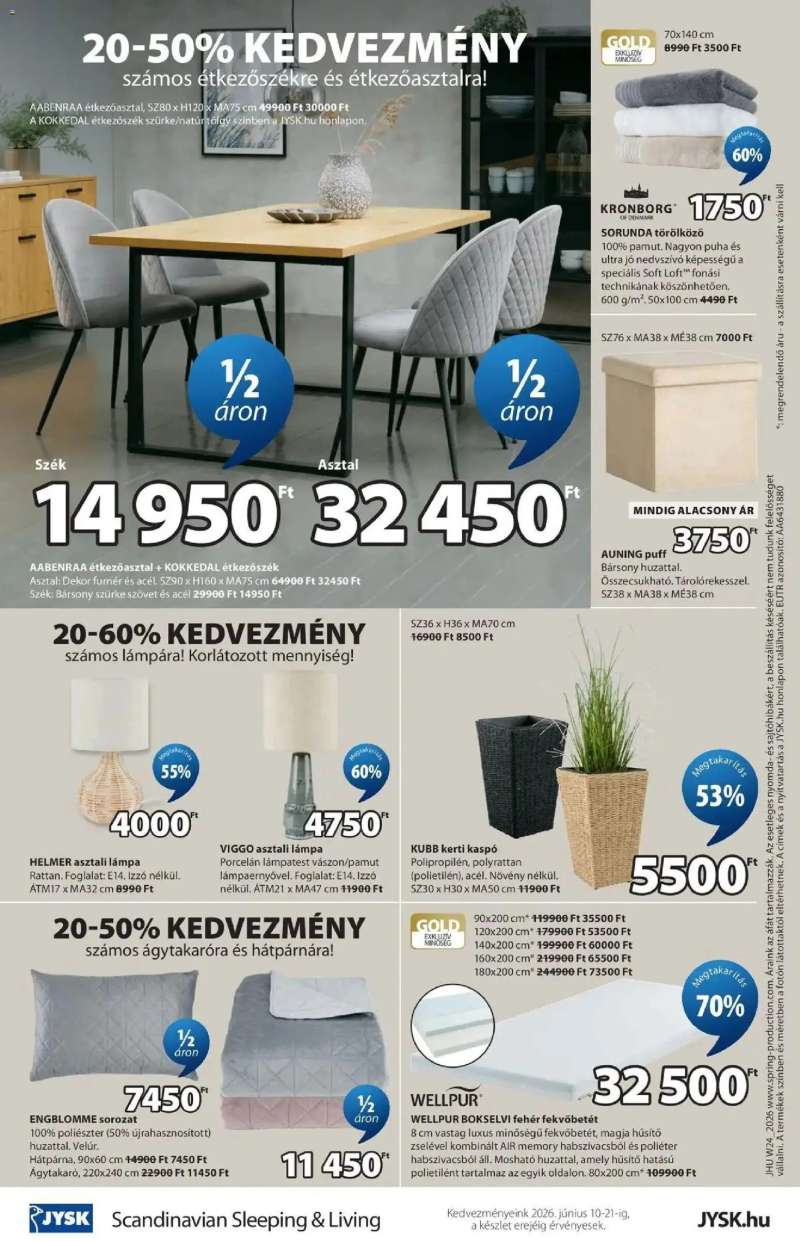 JYSK JYSK aktuális akciós újság 17 oldal