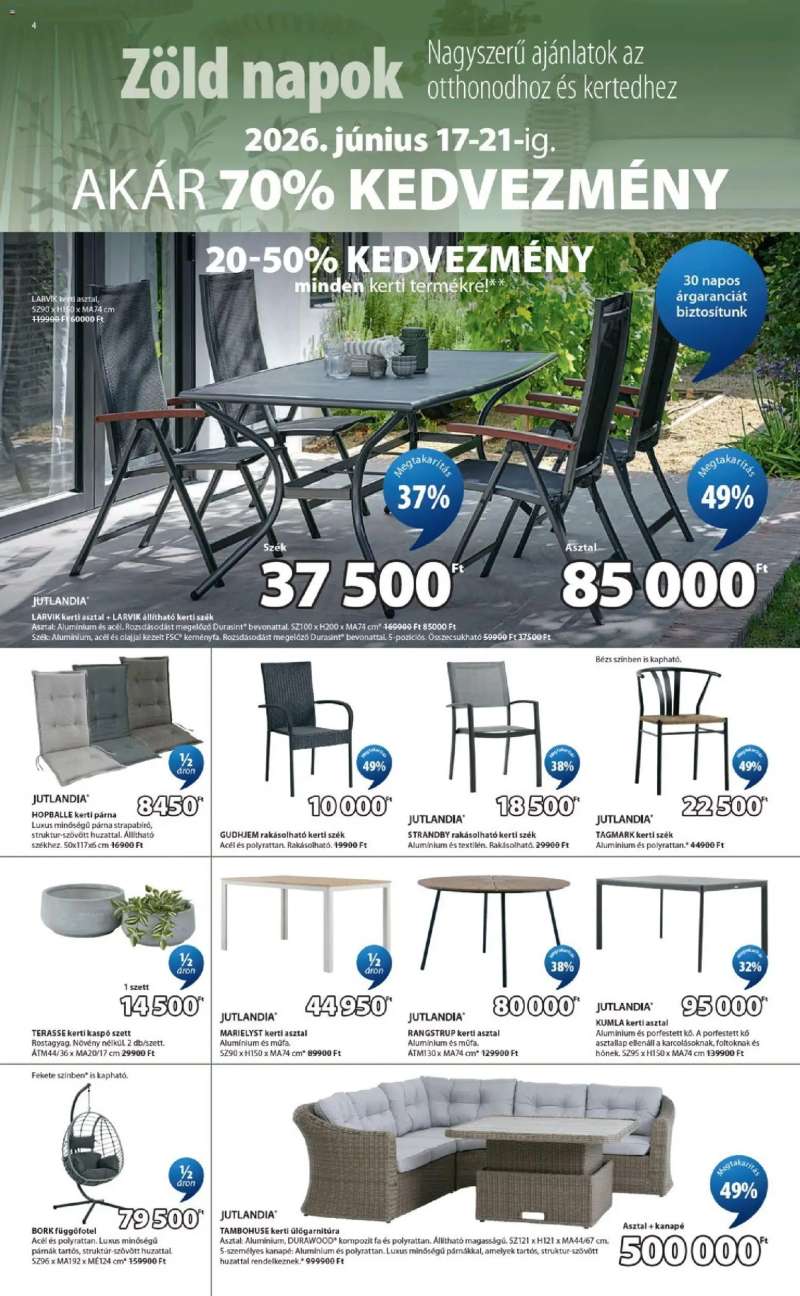 JYSK JYSK akciós újság 4 oldal