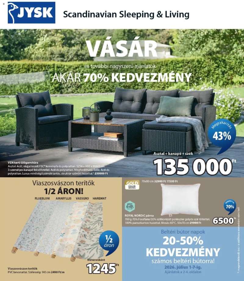 JYSK JYSK akciós újság 1 oldal