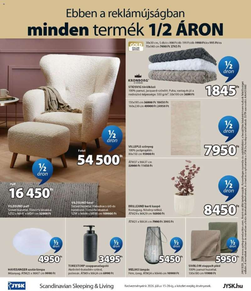 JYSK JYSK akciós újság 12 oldal