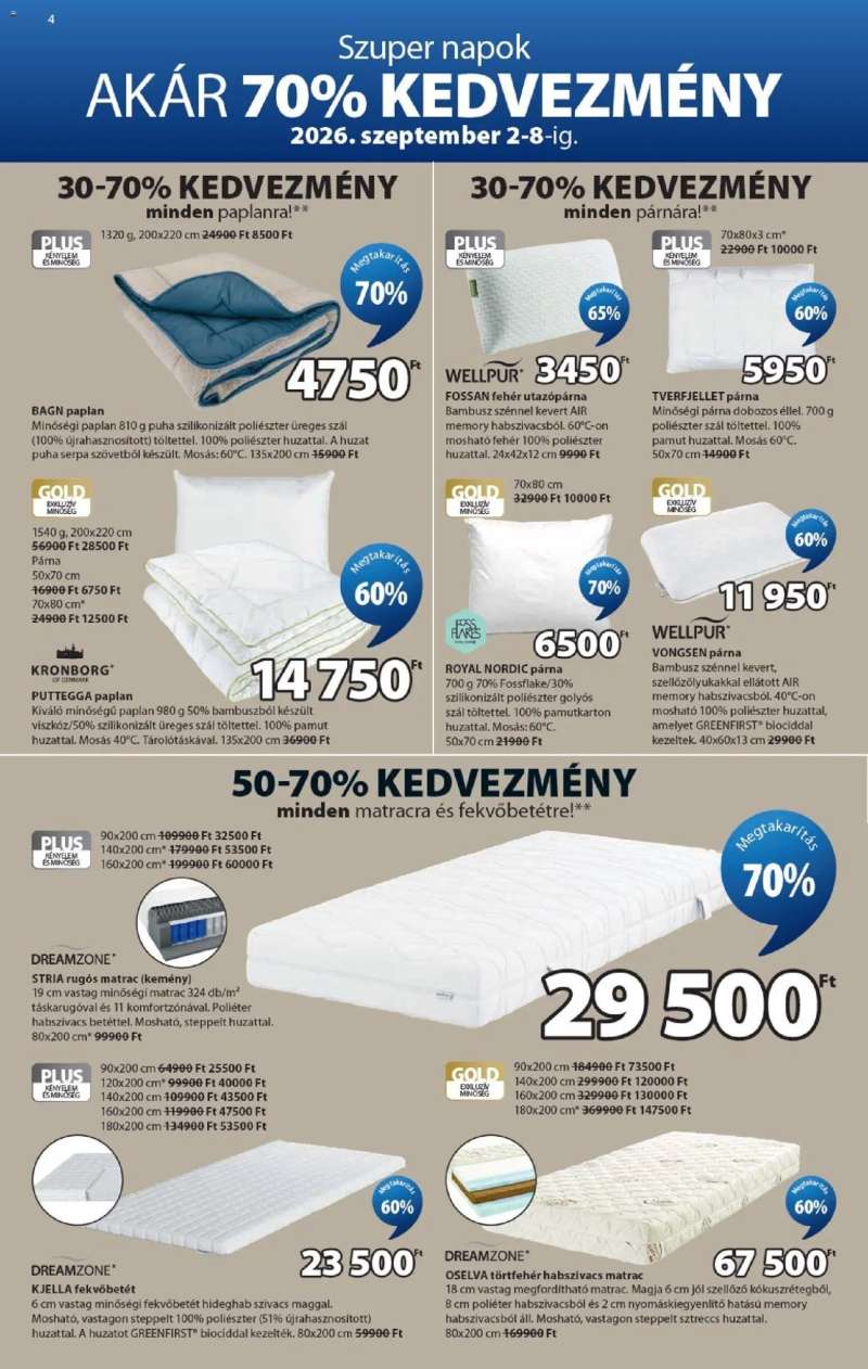 JYSK JYSK akciós újság 4 oldal