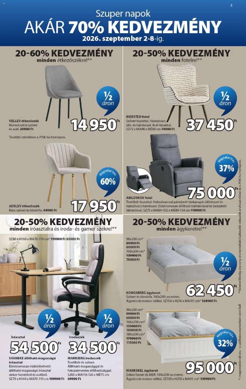 JYSK JYSK akciós újság 5 oldal