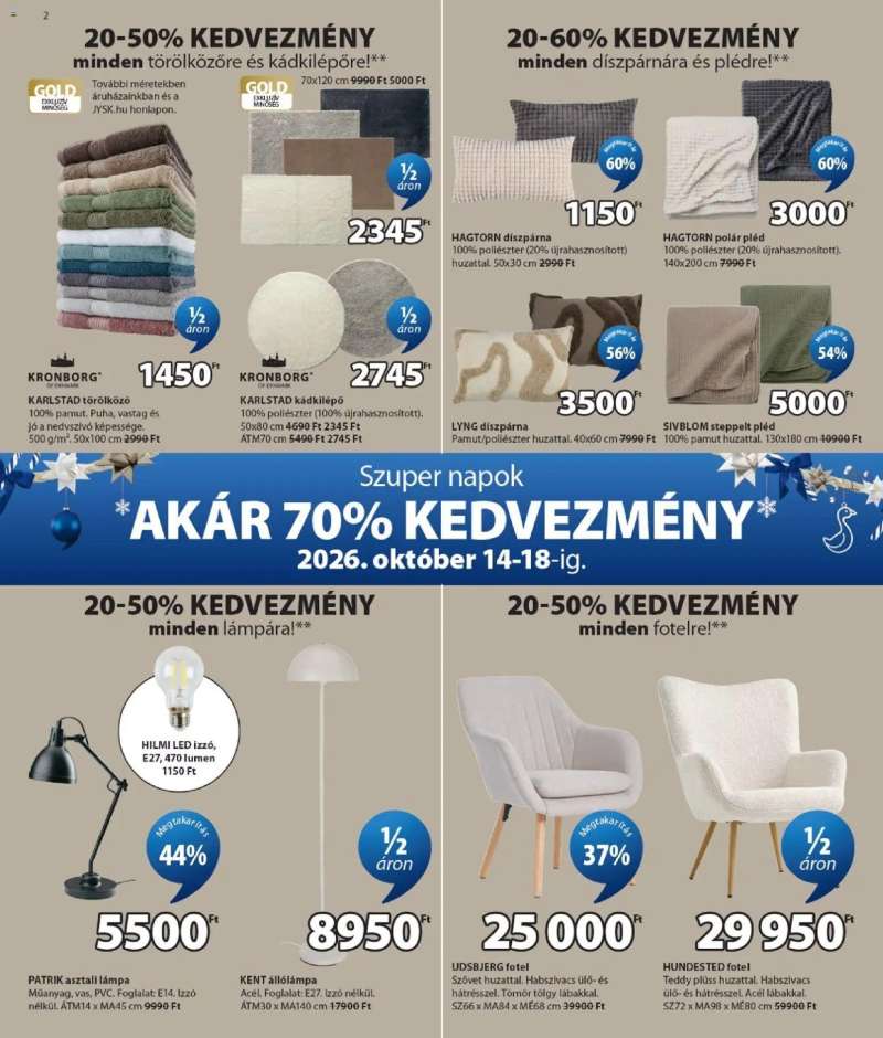 JYSK JYSK akciós újság 2 oldal