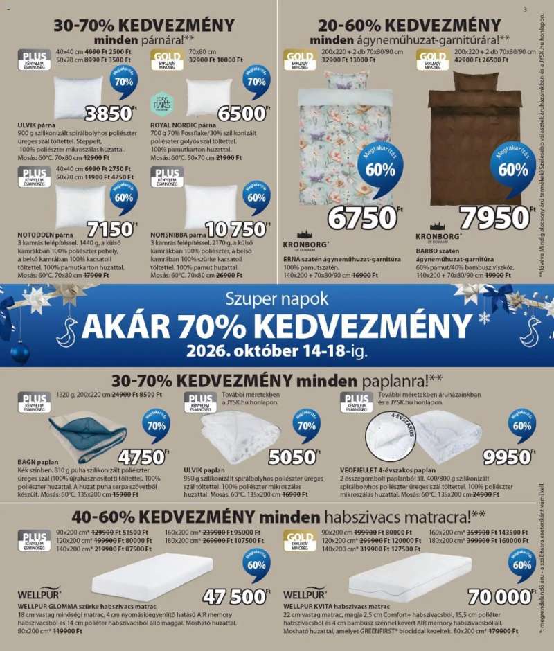 JYSK JYSK akciós újság 3 oldal