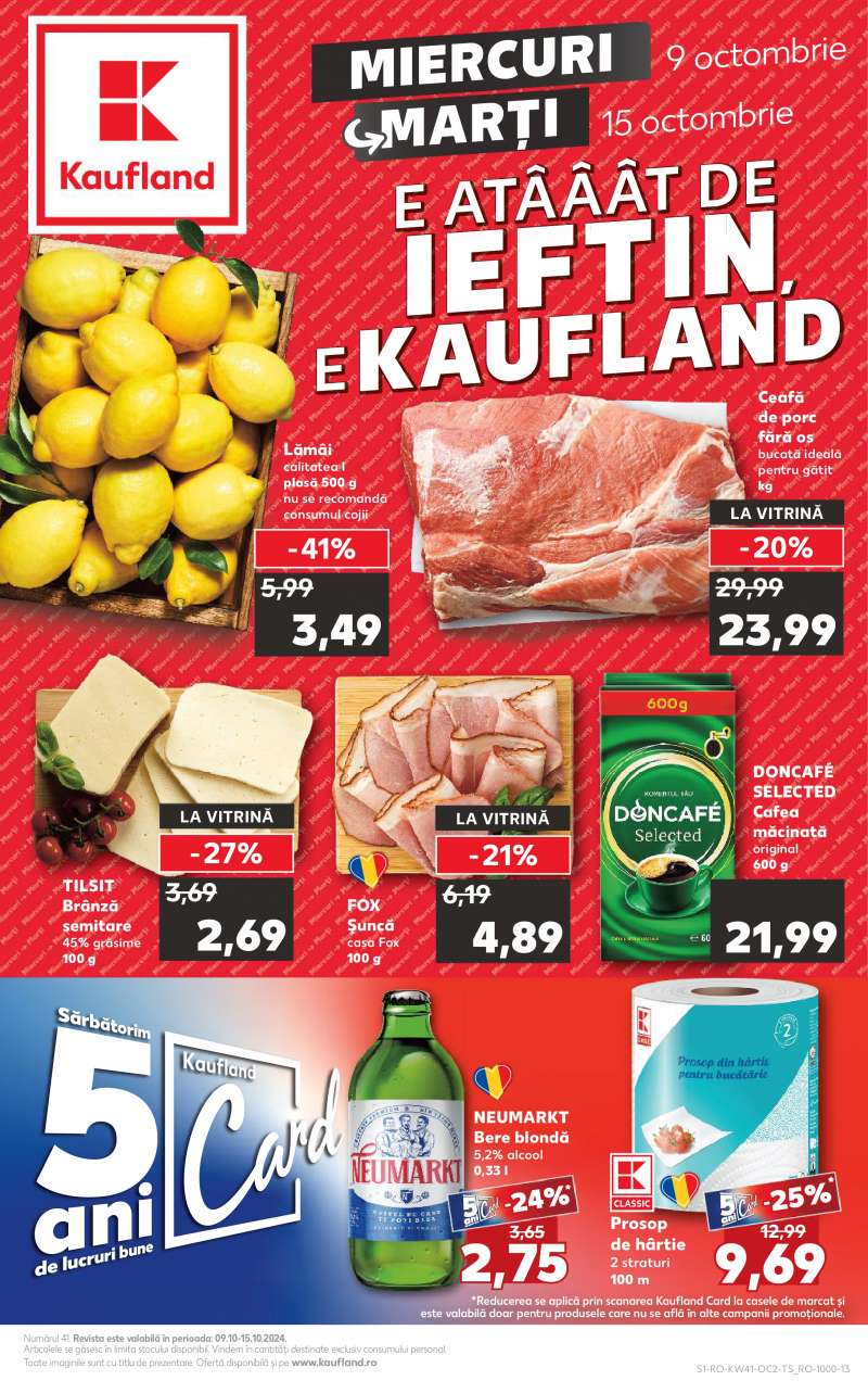 Kaufland Románia Akciós Újság 1 oldal