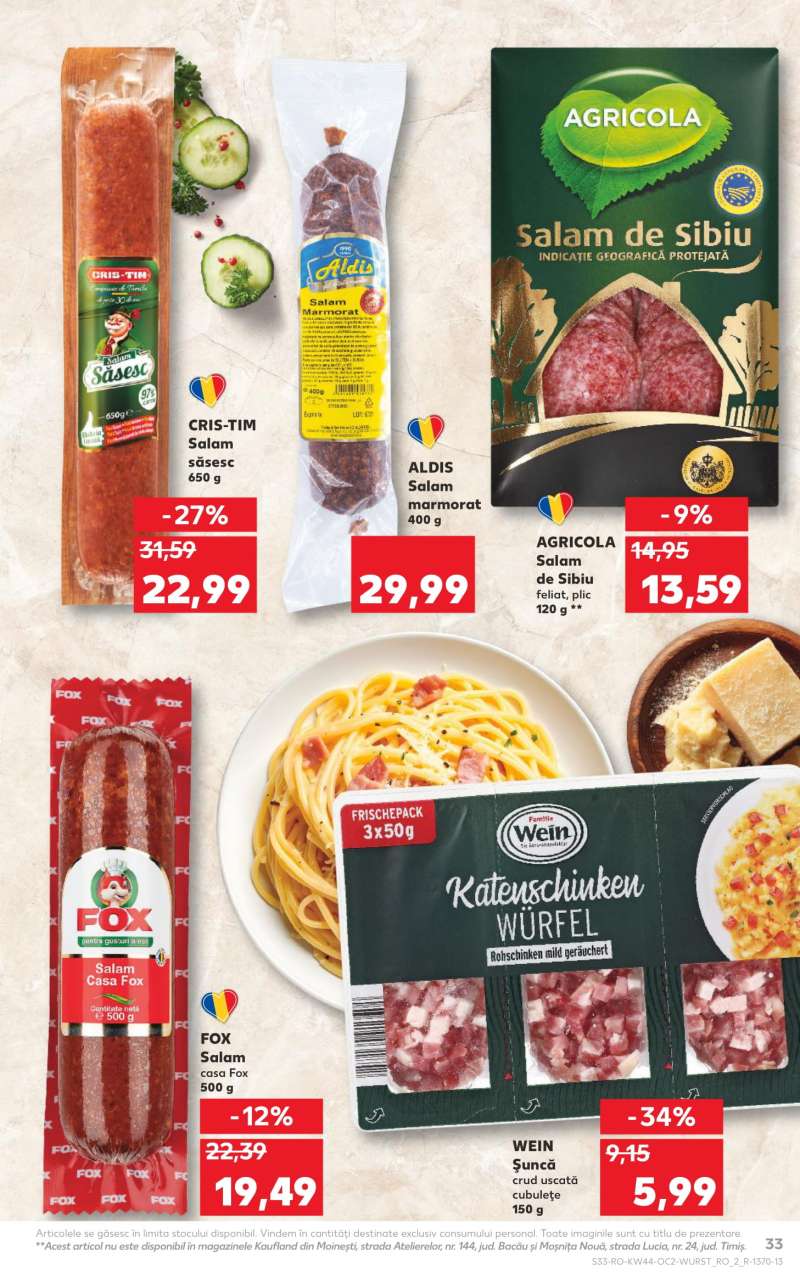 Kaufland Románia Akciós Újság 33 oldal