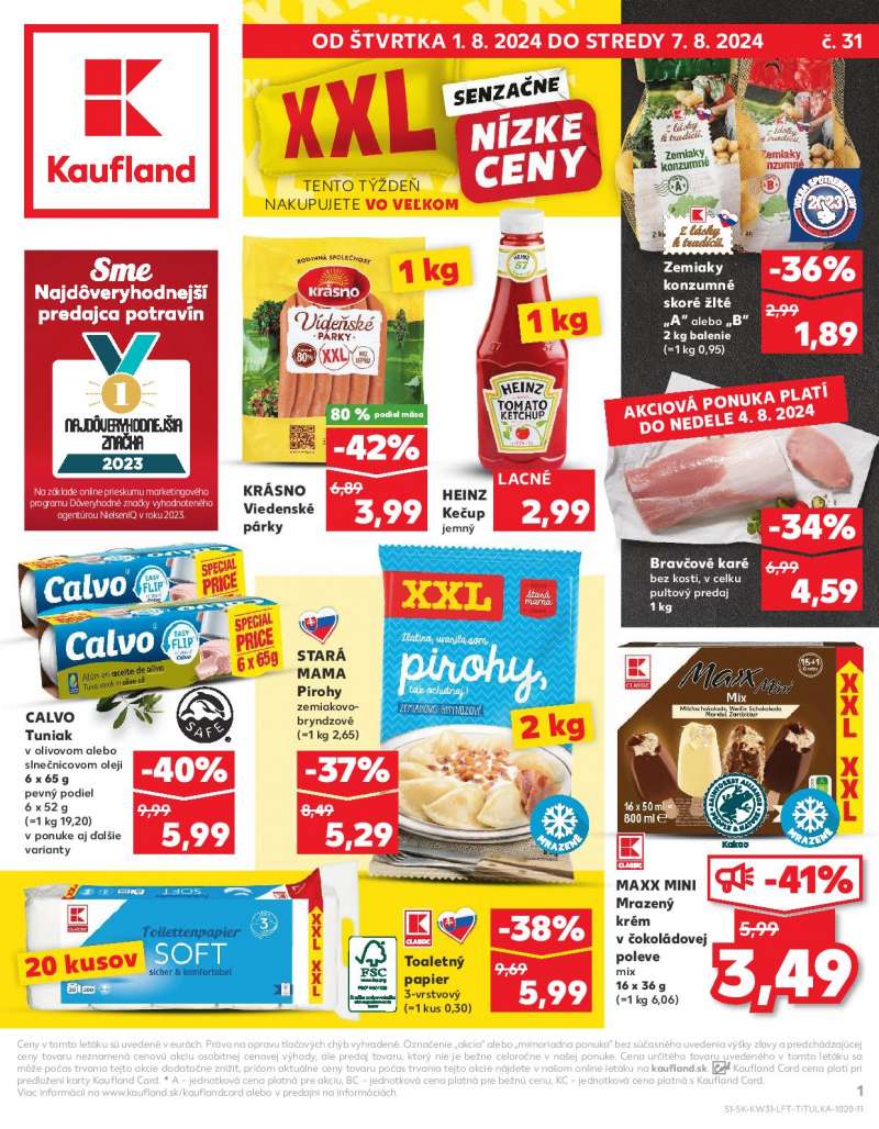 Kaufland Szlovákia Akciós Újság 1 oldal