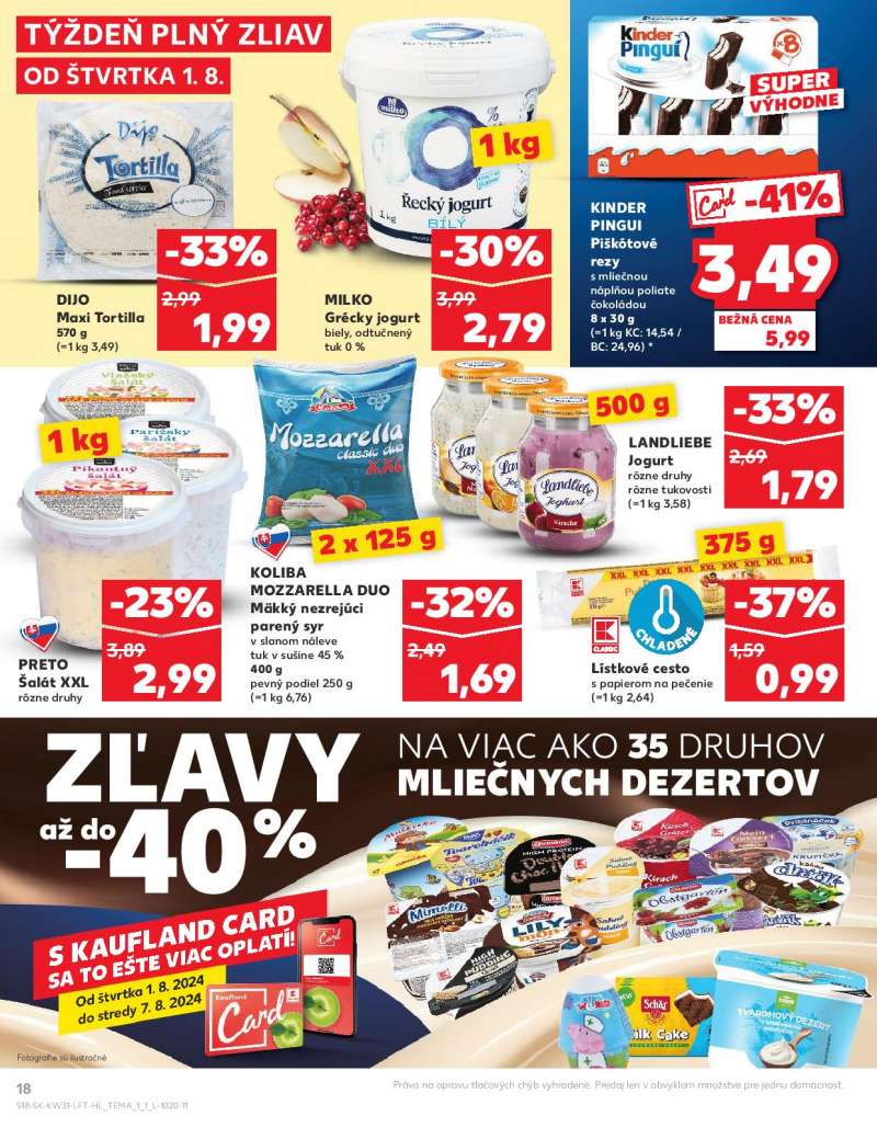 Kaufland Szlovákia Akciós Újság 18 oldal