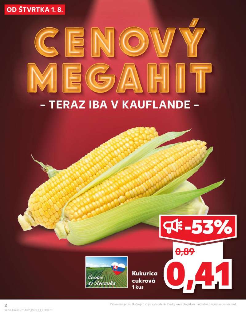 Kaufland Szlovákia Akciós Újság 2 oldal