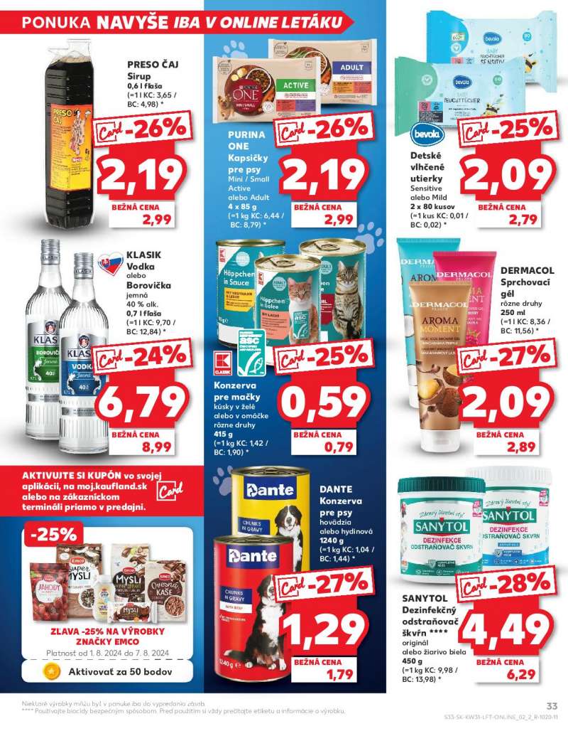 Kaufland Szlovákia Akciós Újság 33 oldal