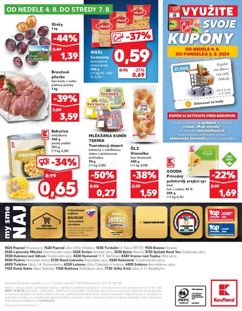 Kaufland Szlovákia Akciós Újság 74 oldal