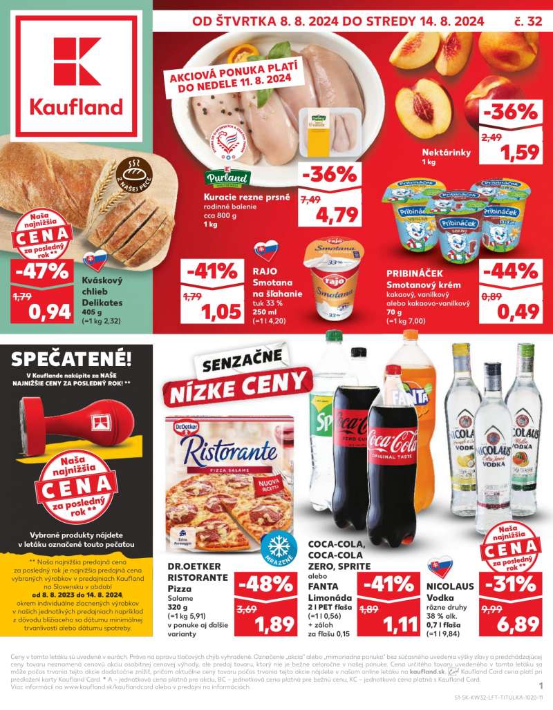 Kaufland Szlovákia Akciós Újság 1 oldal