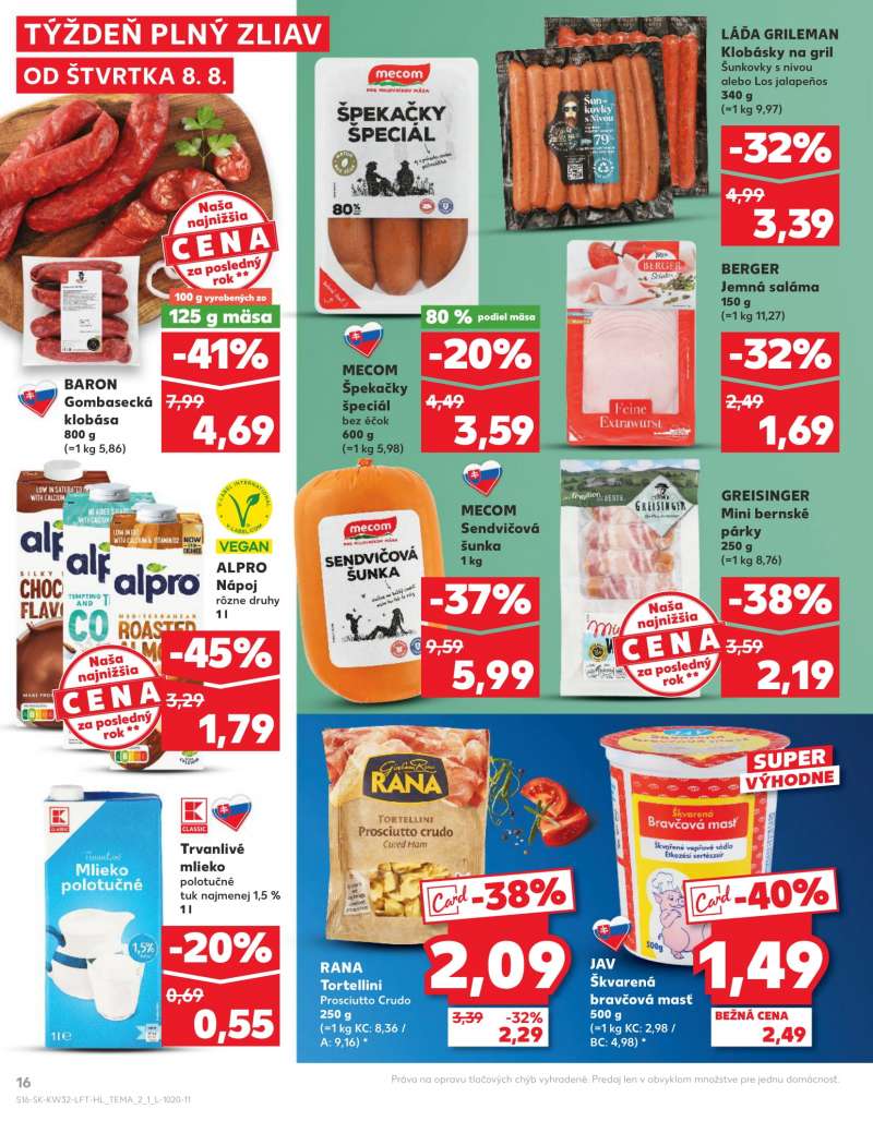 Kaufland Szlovákia Akciós Újság 16 oldal