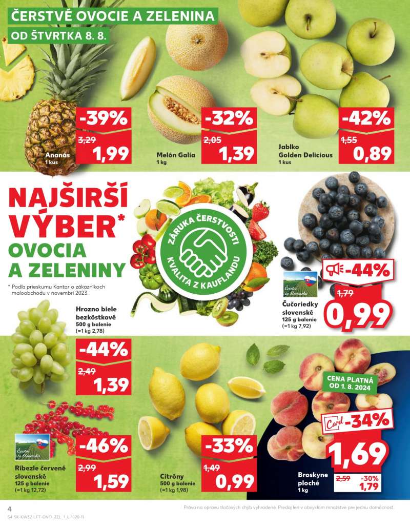 Kaufland Szlovákia Akciós Újság 4 oldal