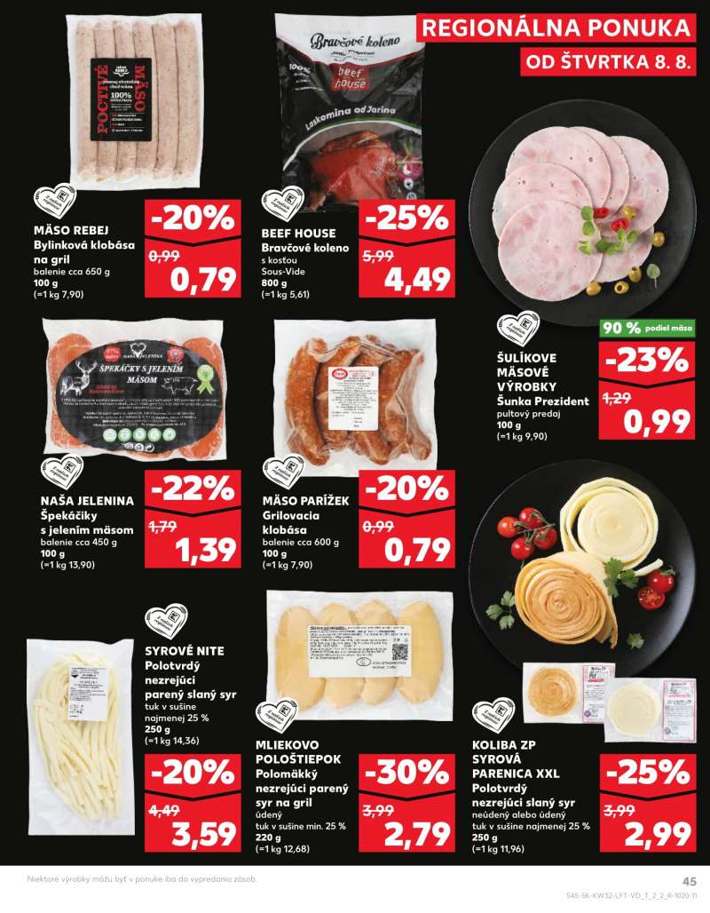 Kaufland Szlovákia Akciós Újság 45 oldal