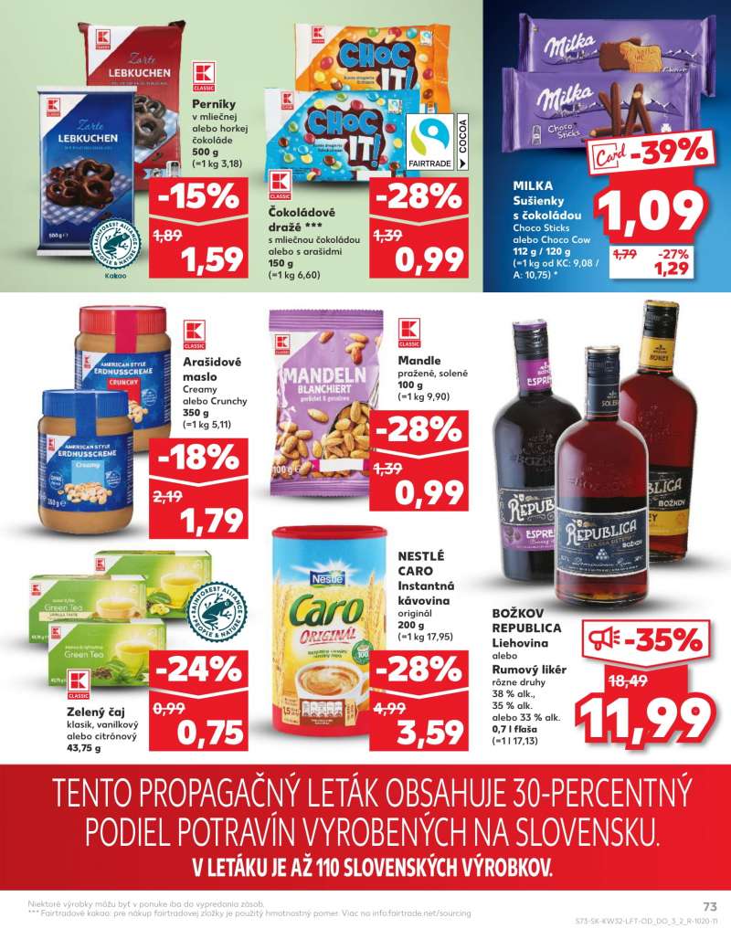 Kaufland Szlovákia Akciós Újság 73 oldal