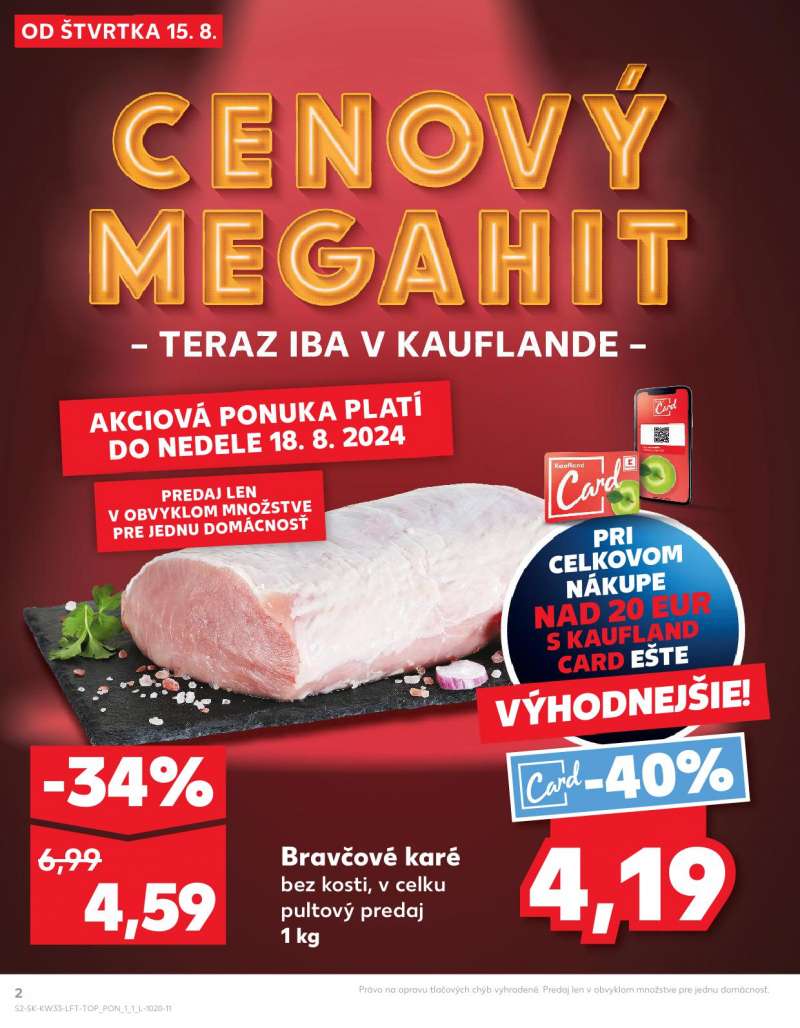 Kaufland Szlovákia Akciós Újság 2 oldal