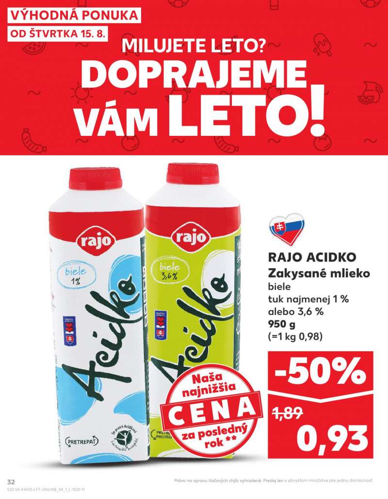 Kaufland Szlovákia Akciós Újság 32 oldal