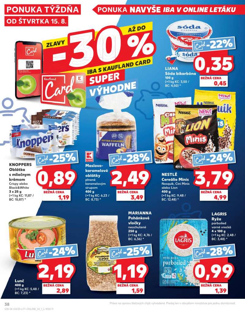 Kaufland Szlovákia Akciós Újság 38 oldal