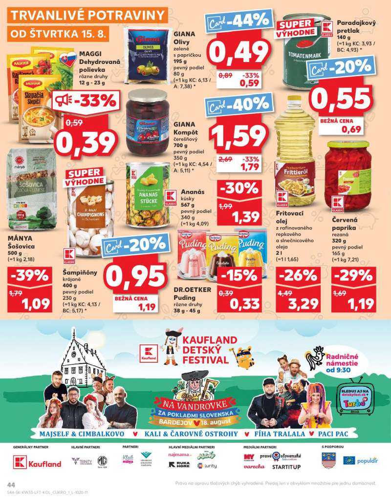 Kaufland Szlovákia Akciós Újság 44 oldal