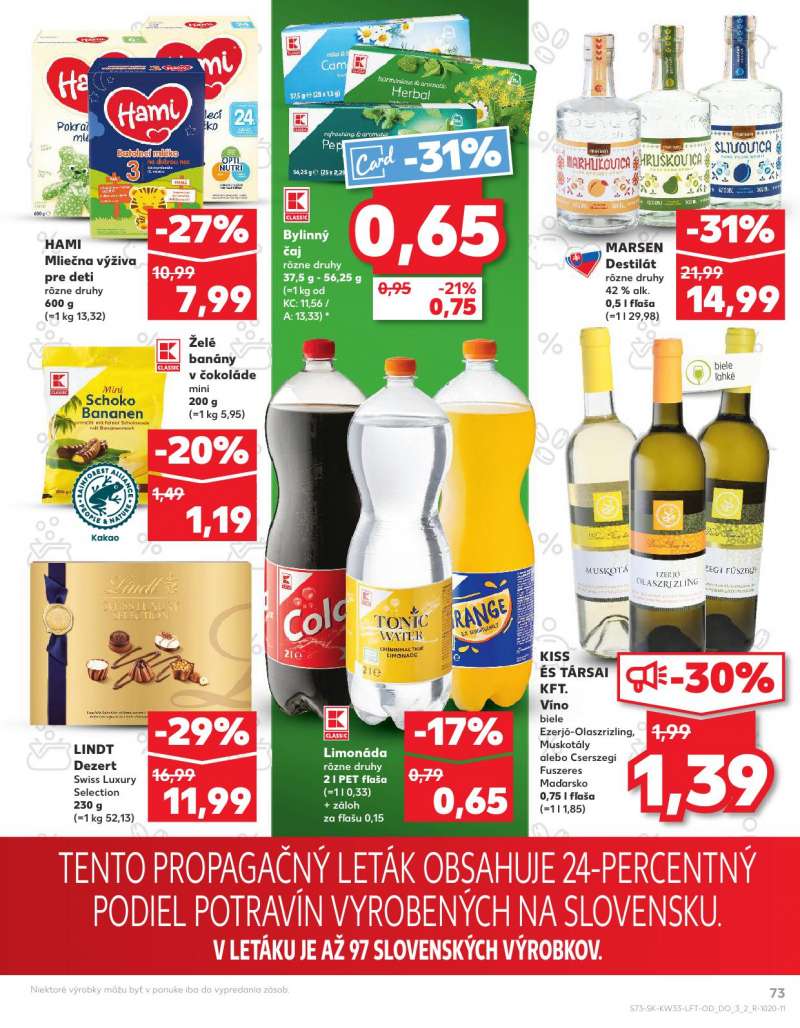 Kaufland Szlovákia Akciós Újság 73 oldal