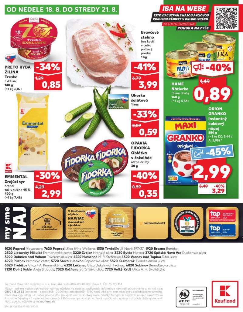 Kaufland Szlovákia Akciós Újság 74 oldal