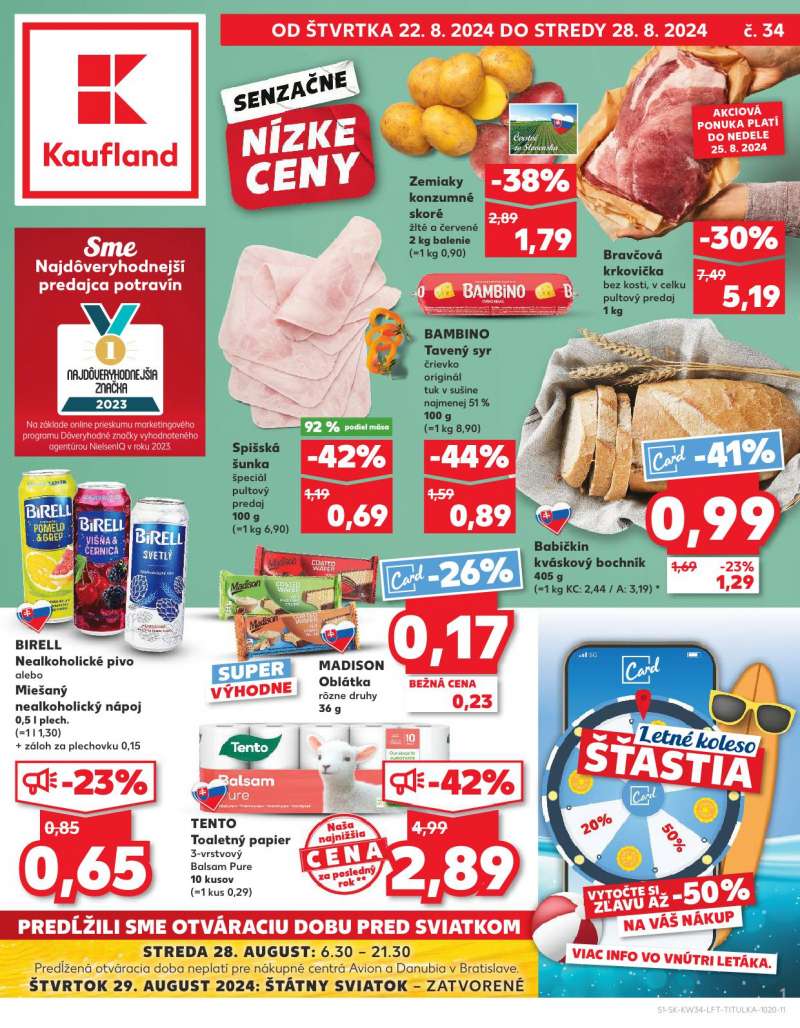 Kaufland Szlovákia Akciós Újság 1 oldal