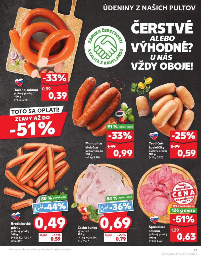 Kaufland Szlovákia Akciós Újság 13 oldal