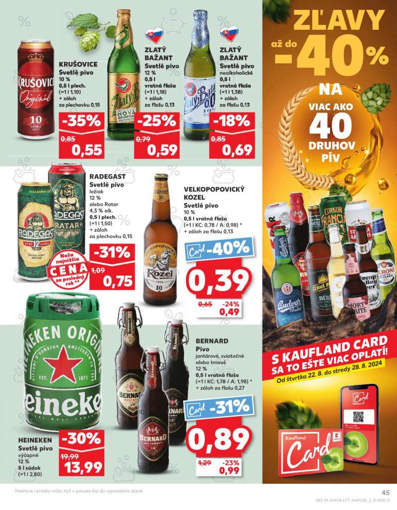 Kaufland Szlovákia Akciós Újság 45 oldal