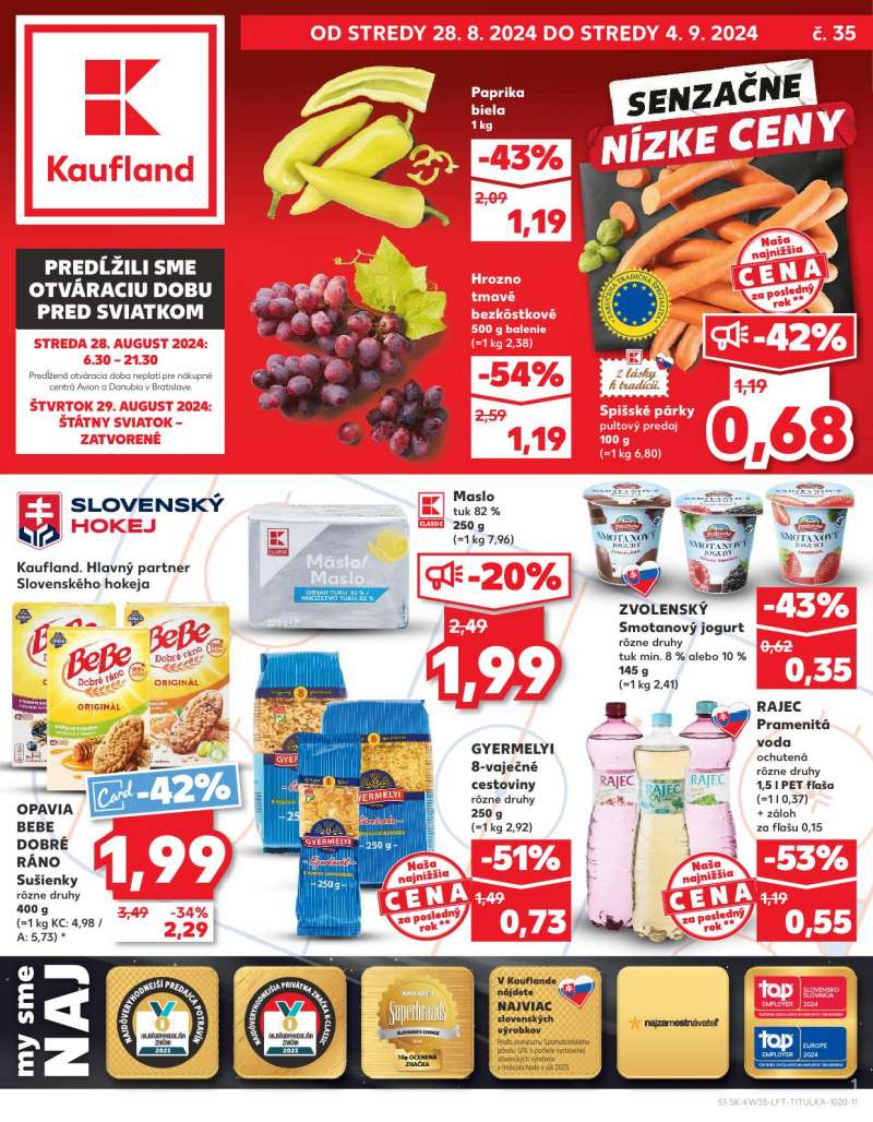 Kaufland Szlovákia Akciós Újság 1 oldal