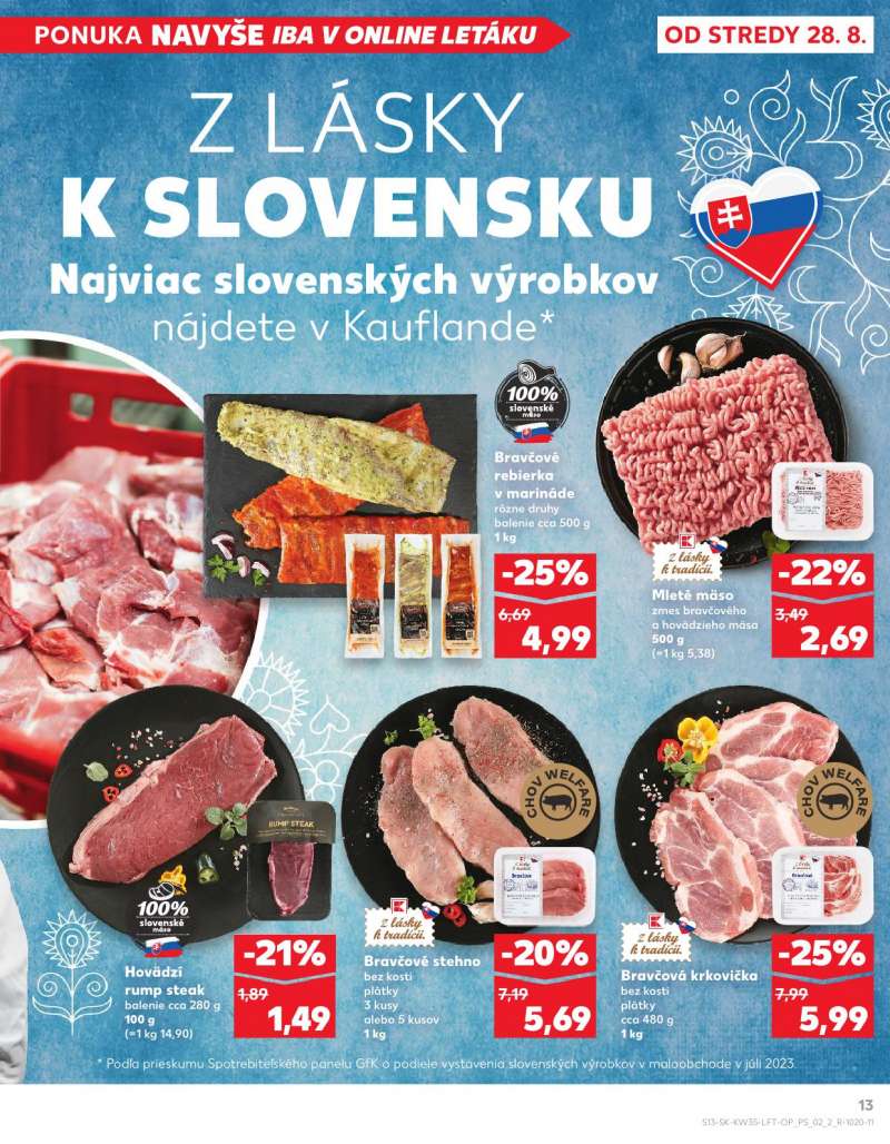 Kaufland Szlovákia Akciós Újság 13 oldal