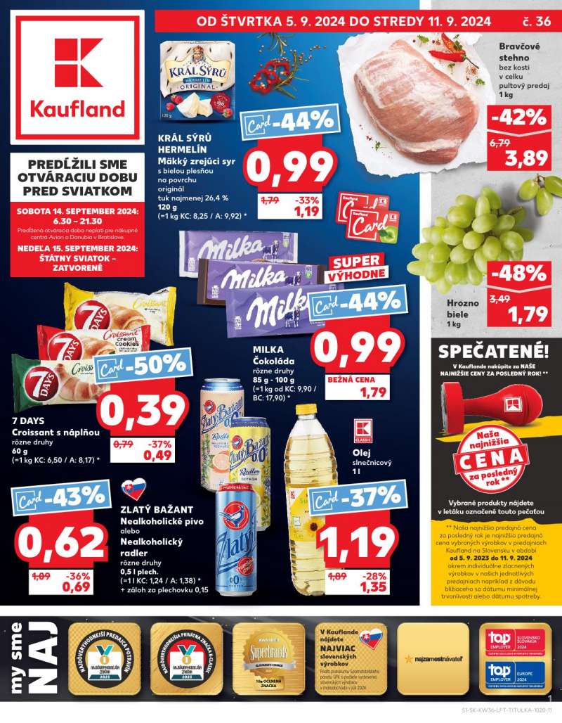 Kaufland Szlovákia Akciós Újság 1 oldal