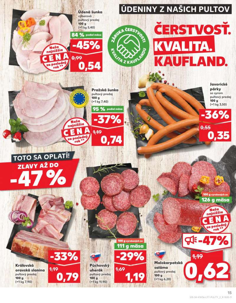 Kaufland Szlovákia Akciós Újság 15 oldal