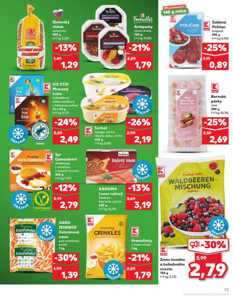 Kaufland Szlovákia Akciós Újság 73 oldal