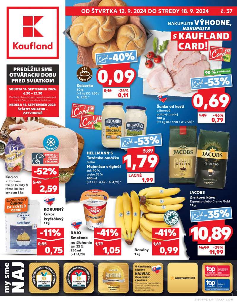 Kaufland Szlovákia Akciós Újság 1 oldal