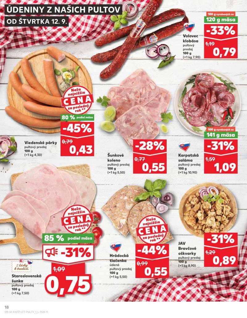 Kaufland Szlovákia Akciós Újság 18 oldal