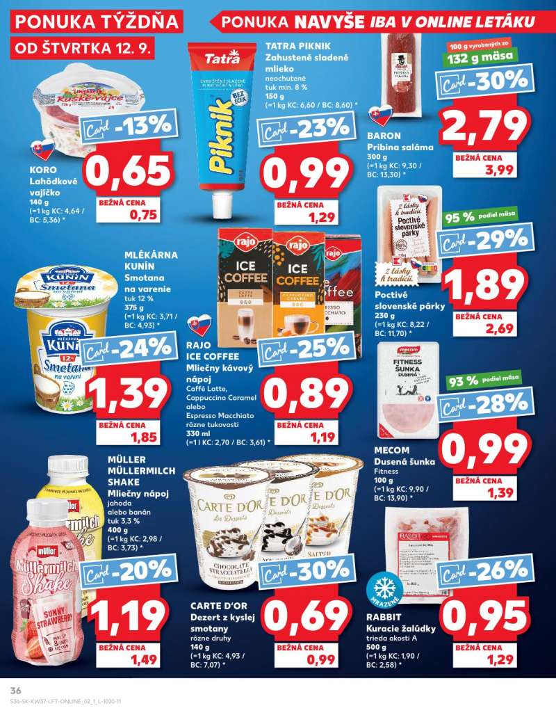 Kaufland Szlovákia Akciós Újság 36 oldal