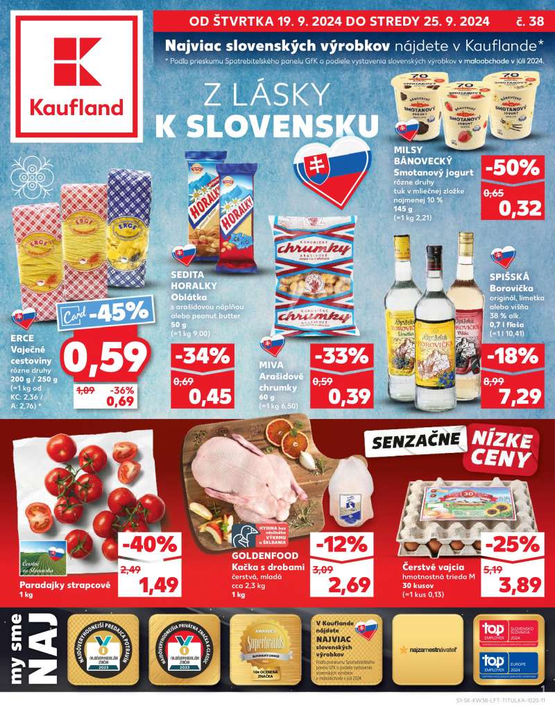 Kaufland Szlovákia Akciós Újság 1 oldal