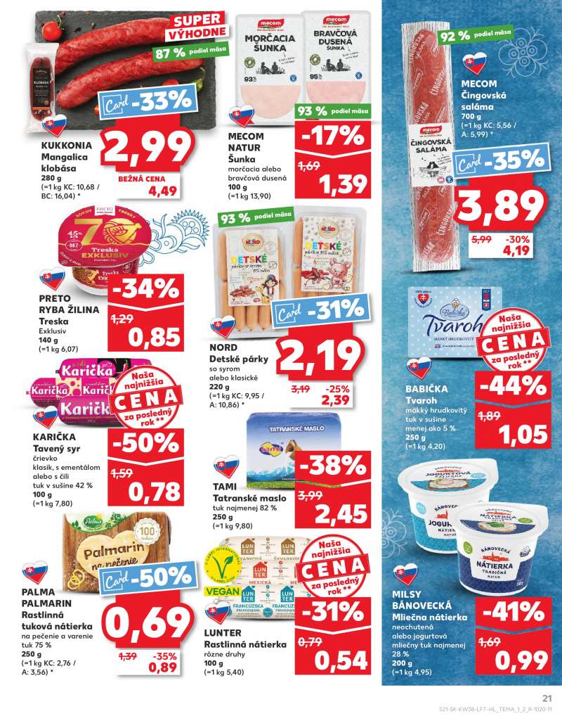 Kaufland Szlovákia Akciós Újság 21 oldal