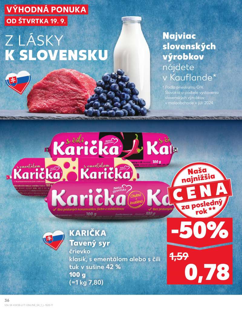 Kaufland Szlovákia Akciós Újság 36 oldal