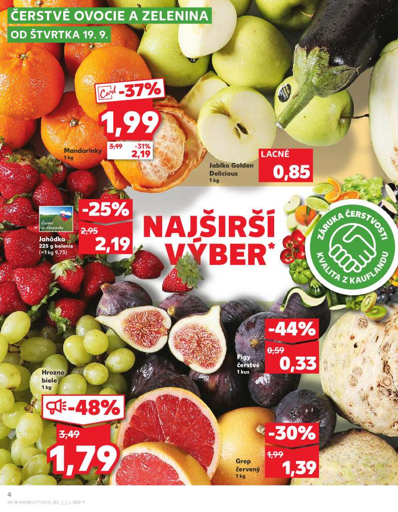 Kaufland Szlovákia Akciós Újság 4 oldal