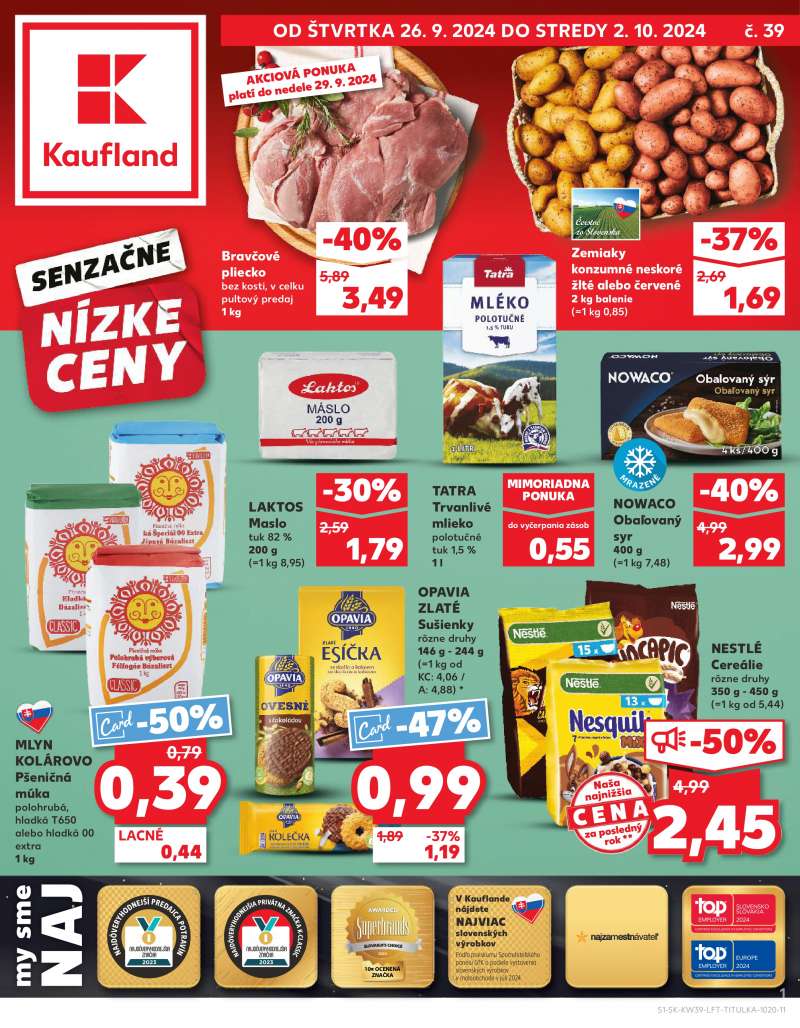 Kaufland Szlovákia Akciós Újság 1 oldal