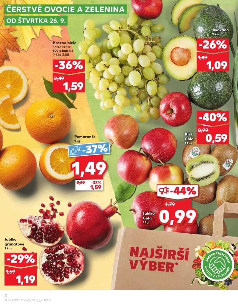 Kaufland Szlovákia Akciós Újság 4 oldal