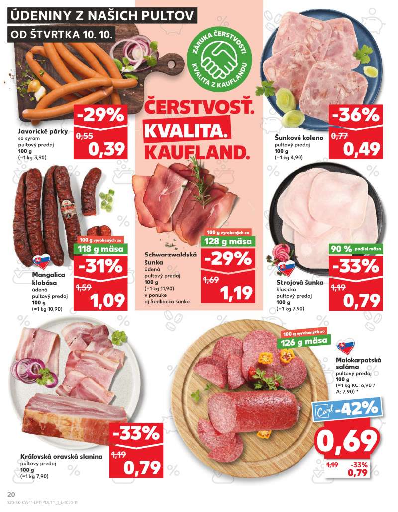 Kaufland Szlovákia Akciós Újság 20 oldal