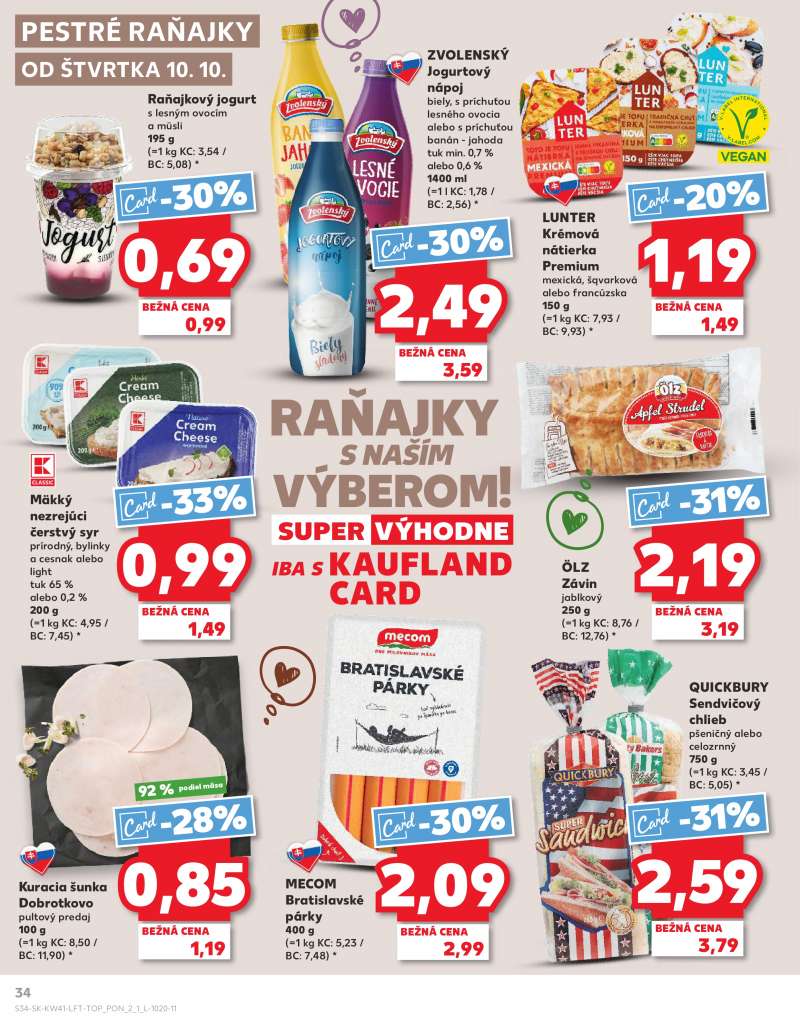 Kaufland Szlovákia Akciós Újság 34 oldal