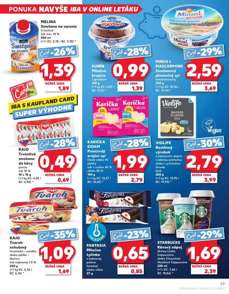 Kaufland Szlovákia Akciós Újság 39 oldal